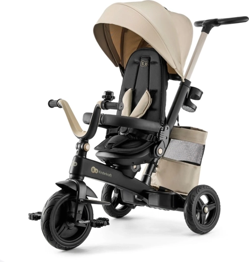 Детска триколка Kinderkraft Easytwist, бежова