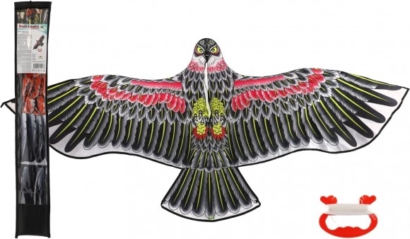 Flying eagle kite made of nylon 160 × 55 cm in a fabric pouch
