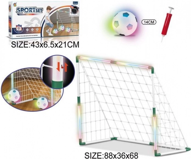 Football set with light effects 88 × 68 cm