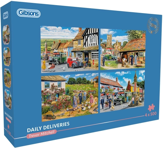 Gibsons puzzle Daily Deliveries 4x500 pieces