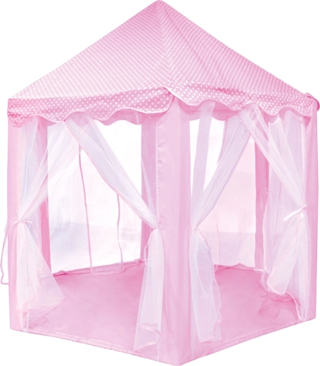 Pink children's princess castle tent
