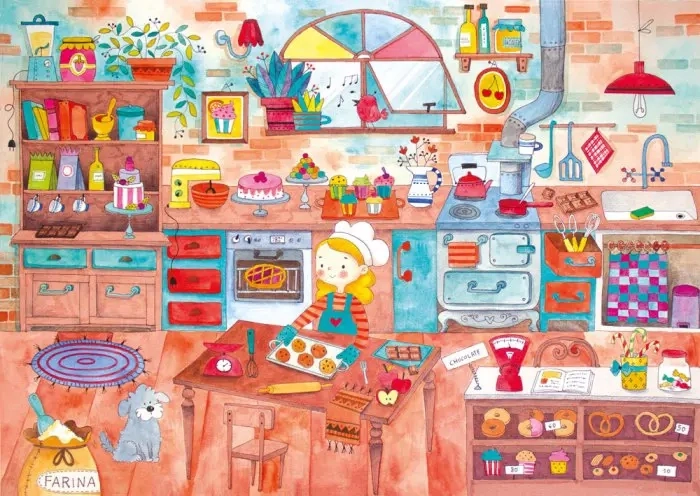 Colorful Bakery Puzzle 1000 Pieces MAGNOLIA