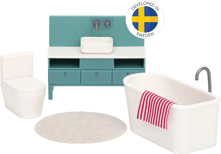 Lundby основен комплект мебели за баня за къща за кукли