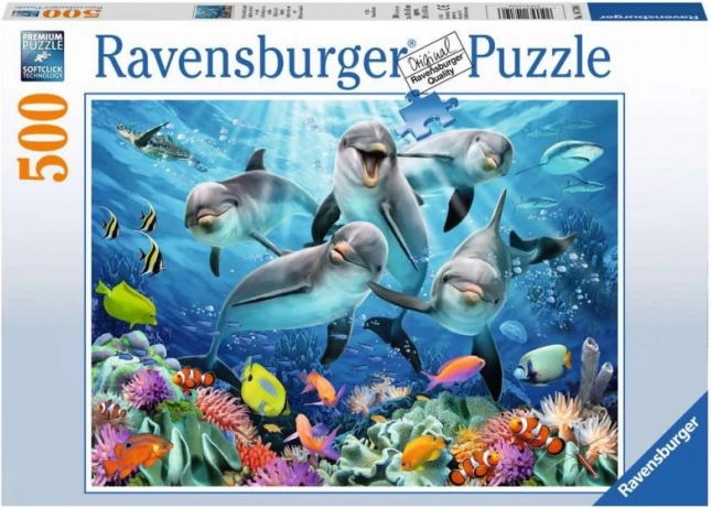 Пъзел 500 части – делфини RAVENSBURGER