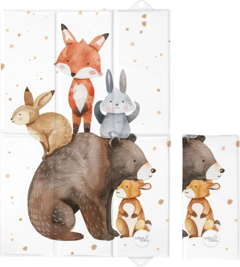 Ceba Baby пътен подложка за повиване Basic Forest Friends 60 × 40 см
