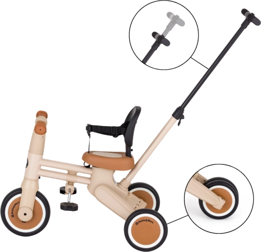 Parent steering handle for safer beginnings