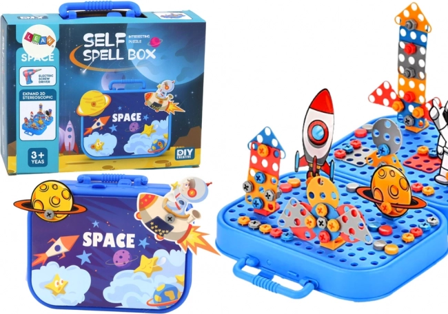 Set of Kosmos Construction Kit with Case and Drill 228 Pieces