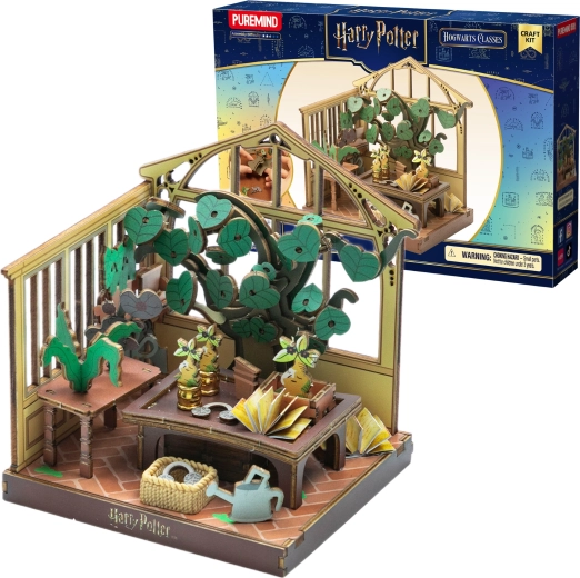 Puremind Harry Potter wooden 3D building puzzle – Greenhouse, Herbology class