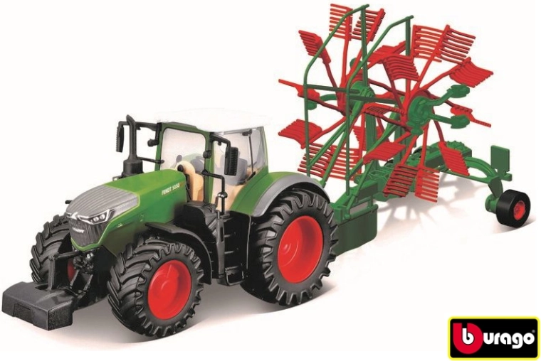 Fendt 1050 Vario with hay rake 10 cm