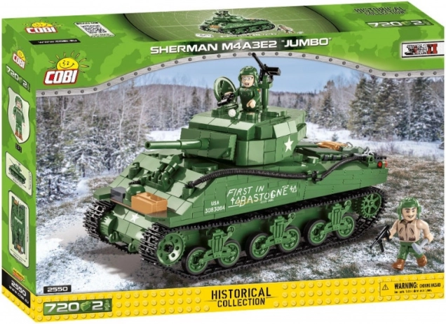 Конструктор за танк COBI Sherman M4A3E2 Jumbo Cobra King (720 части)