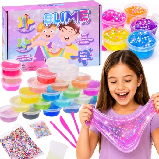 Slime making set – 24 colors and accessories