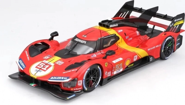 Сглобяем модел Bburago 1:24 Ferrari Racing 499P LMH 2023 – Победител 24h Le Mans