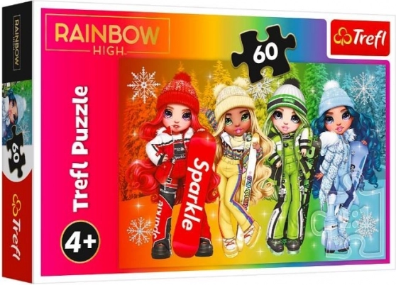 Пъзел 60 части Радостни кукли RAINBOW HIGH
