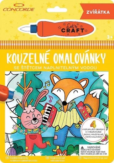 Магически книжки за оцветяване CONCORDE – животни