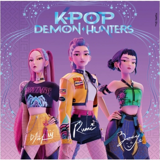 Хартиени салфетки Demon hunters – K-POP, 33 × 33 cm (20 бр.)
