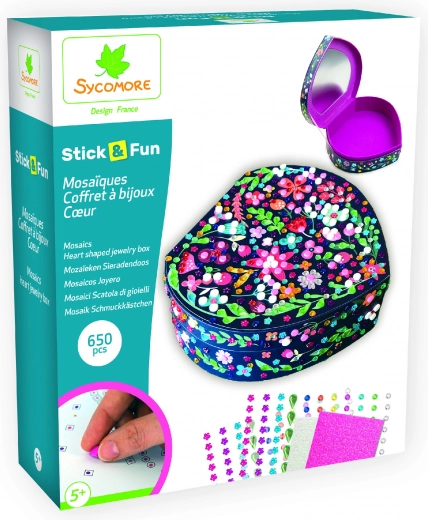 Stick & Fun - Heart Shaped Jewelry Box