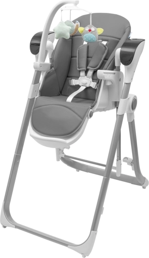 Детско столче за хранене и люлка 2в1 NEW BABY Smart, сиво