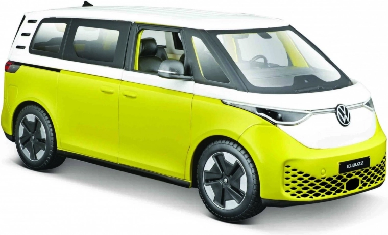 Die-cast Volkswagen 2023 ID. Buzz Yellow Model 1:24
