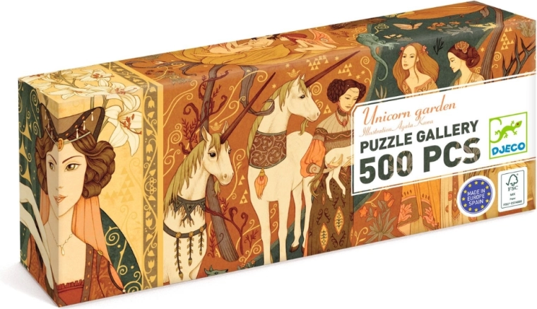 Пъзел Djeco градина с еднорог, 500 части