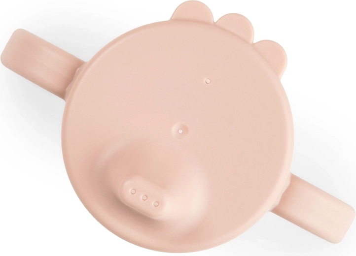 Done by Deer training cup with spout and two handles Tiny farm pink
