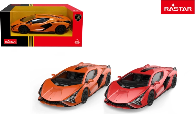 Metal Lamborghini Sián toy car 1:43 Rastar orange - 1 piece