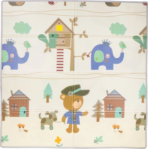 Детска подложка за игра 142 × 142 см меченце Chipolino