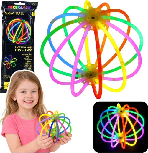 Fluorescent Glowing Ball Glow Stick – 12 Sticks