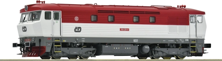 Roco diesel locomotive 749 218-4 ČD Bardotka H0