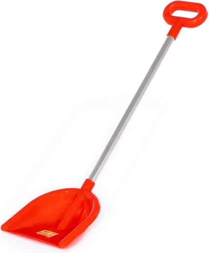 Practical shovel for sand and loose materials