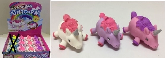 Светещ скуиши еднорог Squeezy