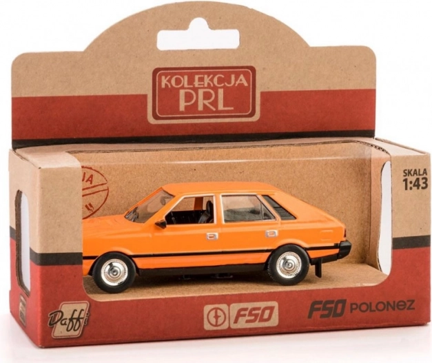 Метален модел FSO Polonez 1:43 – оранжев