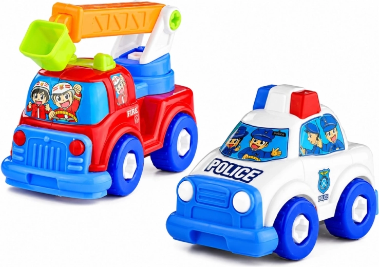 Police and firefighting action