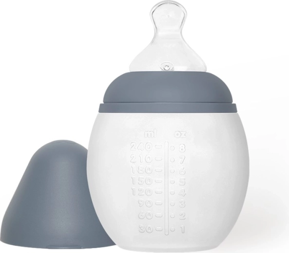 Élhée anti-colic baby bottle 240 ml blue grey - 1 piece