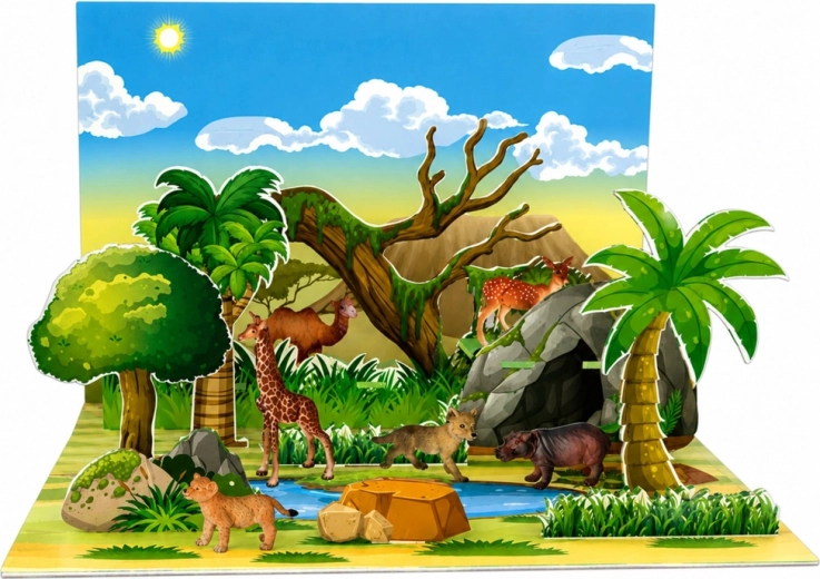 3D park as a backdrop for stories