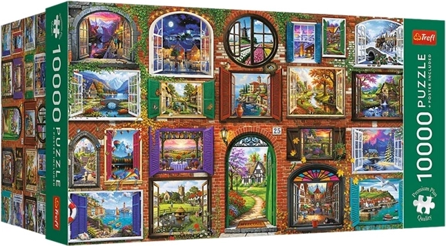 Пъзел Trefl 10 000 части Windows of the Seasons