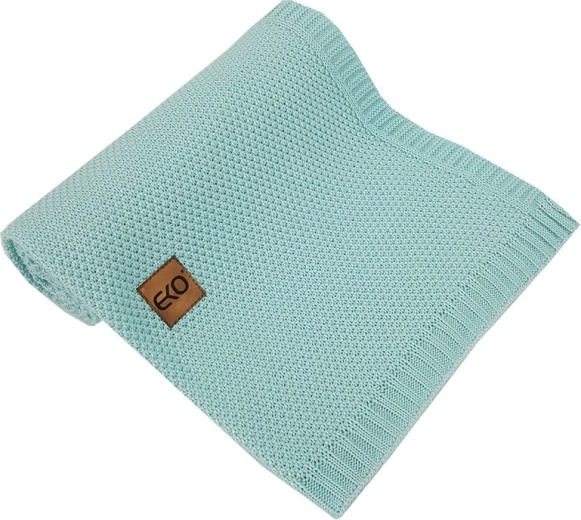 EKO bamboo blanket turquoise 100 × 80 cm