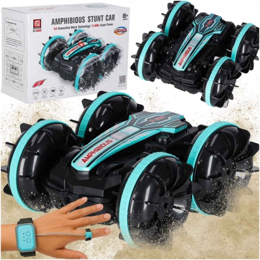 Амфибия RC автомобил със сензорно жестово управление 4x4, 2,4 GHz