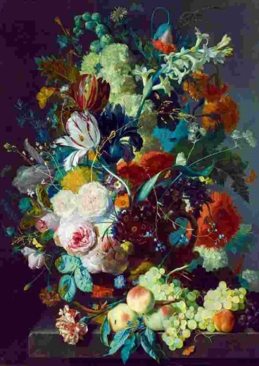 Bluebird puzzle Still Life with Flowers and Fruit 1000 pieces