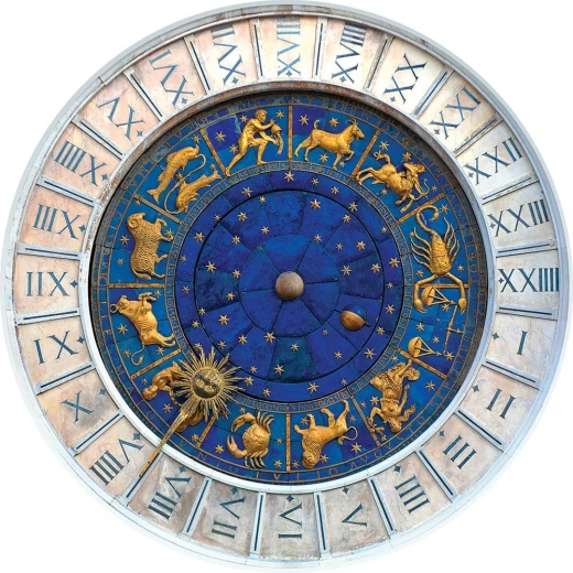 Round Puzzle Around the World Signs 500 Pieces
