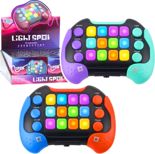 Електронна игра Light Spot – джобна конзола с 11 игрови режима