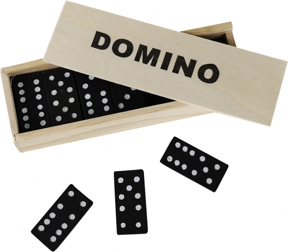 Rappa wooden domino in a box