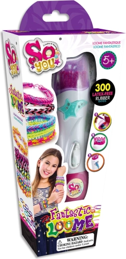 Tasia braiding kit for making rubber band bracelets – 300 pcs latex-free
