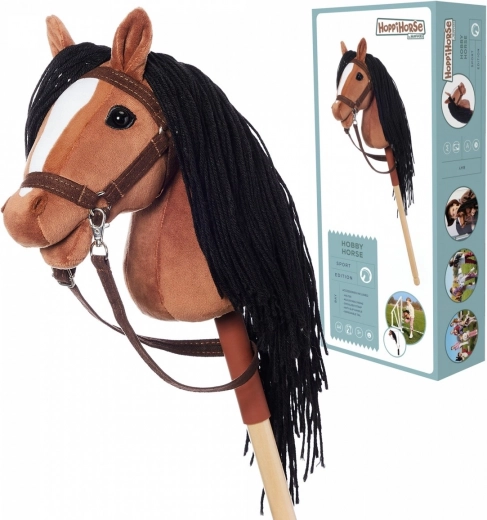 Хоби кон HOPPIHORSE A4 кафява глава