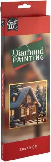 Diamond Painting Winter Cottage 30 × 40 cm
