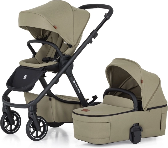 Комбинирана бебешка количка Petite&Mars Icon 2в1 dove grey