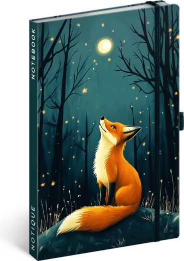 Notique Fox notebook, lined, 13 × 21 cm