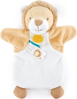 Plush Lion Cub Hand Puppet 25 cm