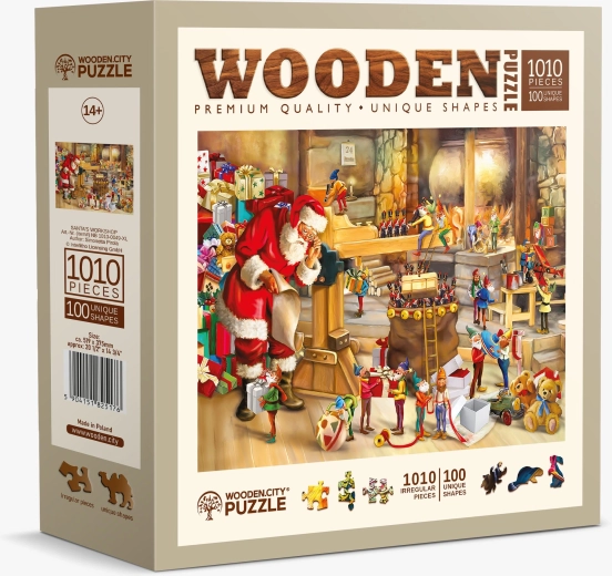 Wooden puzzle Wooden City Santa’s Workshop 1010 pieces