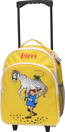 Детски пътен куфар на колелца Pippi, жълт