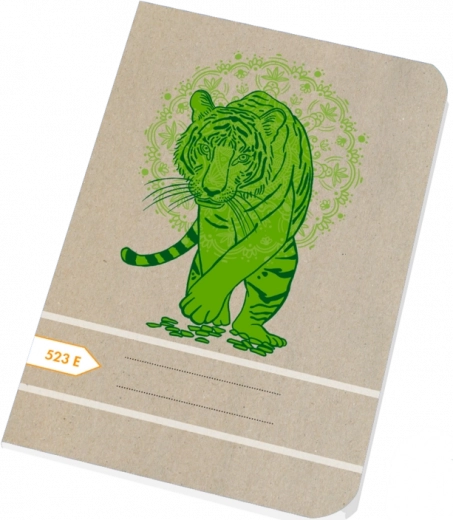 A5 school notebook with 12 mm lines – tiger